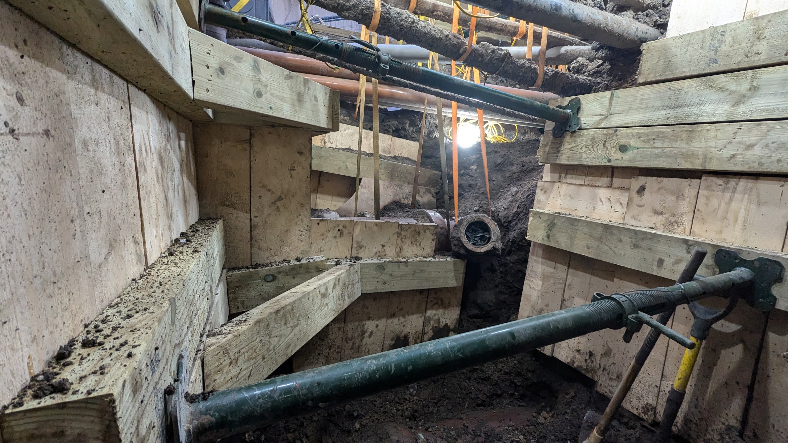 Major excavation work on Isle of Man construction site