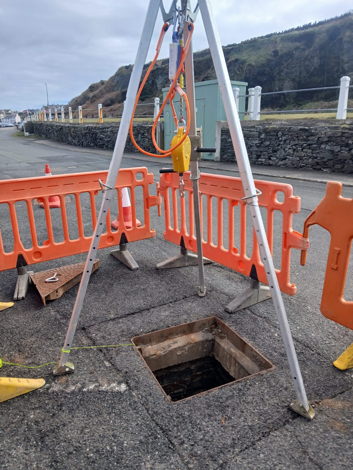 Drainage maintenance and pipe repair work